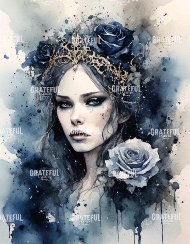 Gothic Portrait Blue