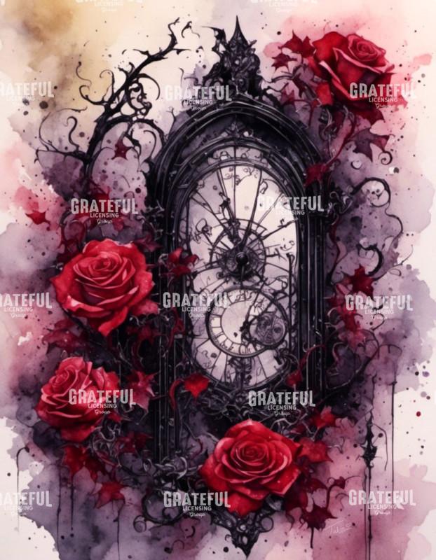 Gothic Watercolor Rose