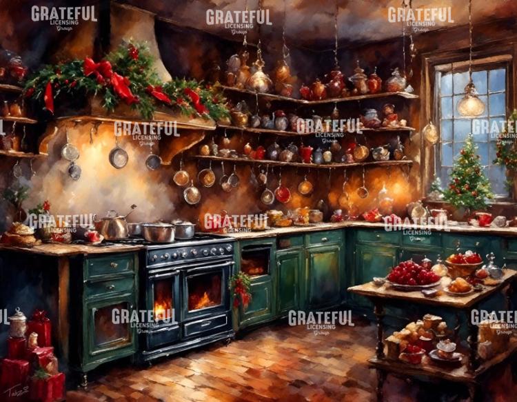 Old Time Christmas Kitchen