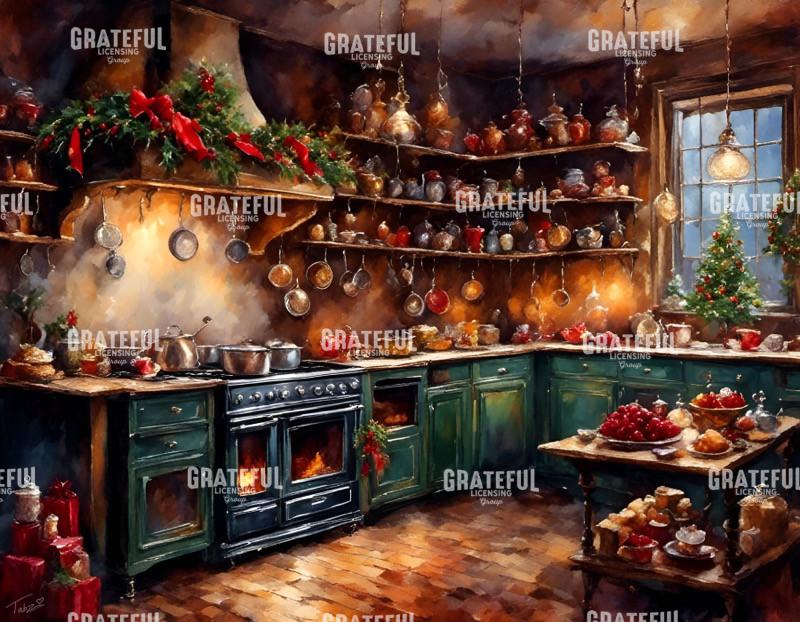 Old Time Christmas Kitchen