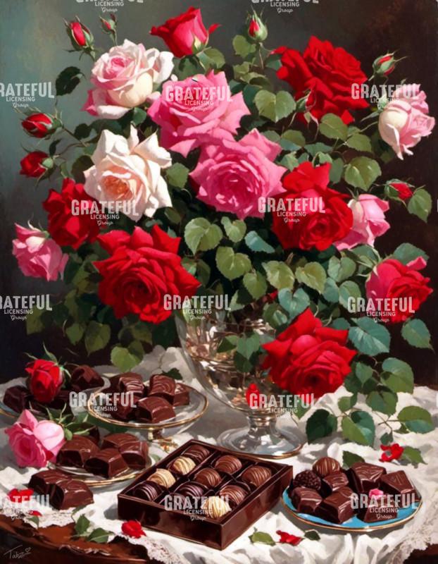 Vintage Roses & Chocolate