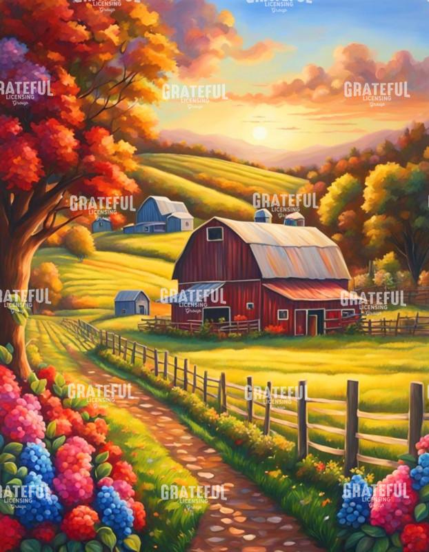 Colorful Spring Barn