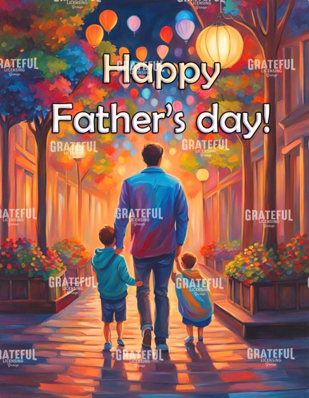 Colorful Balloons Father's Day Balloons