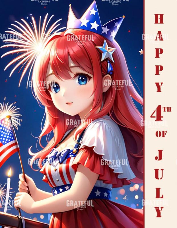 Happy 4th of July Girl