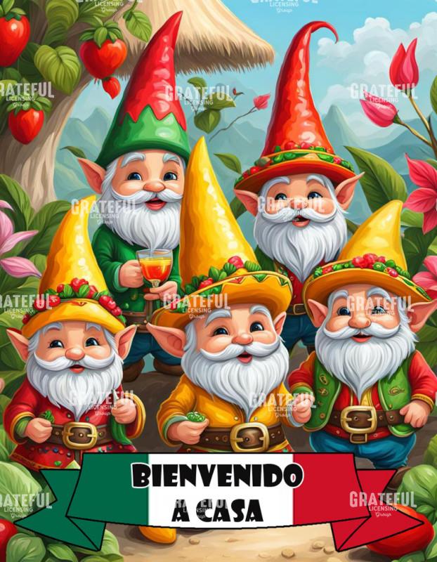 Mexican Flag Welcome Home Gnomes