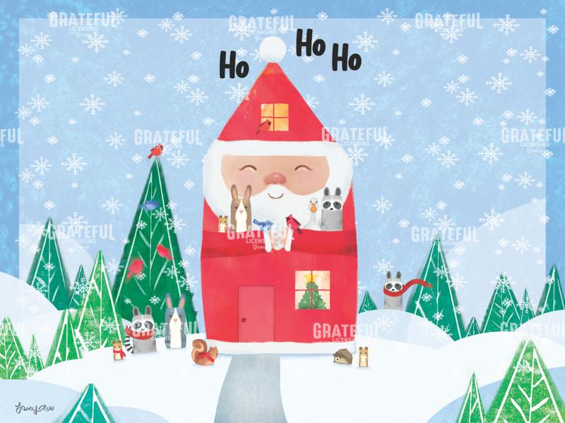 Santa's House & Friends