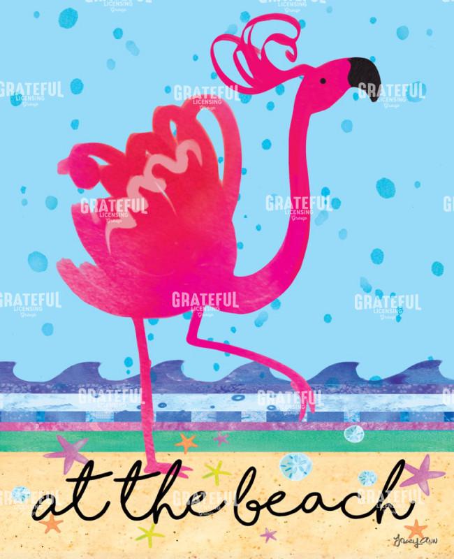 Flamingo At The Beach