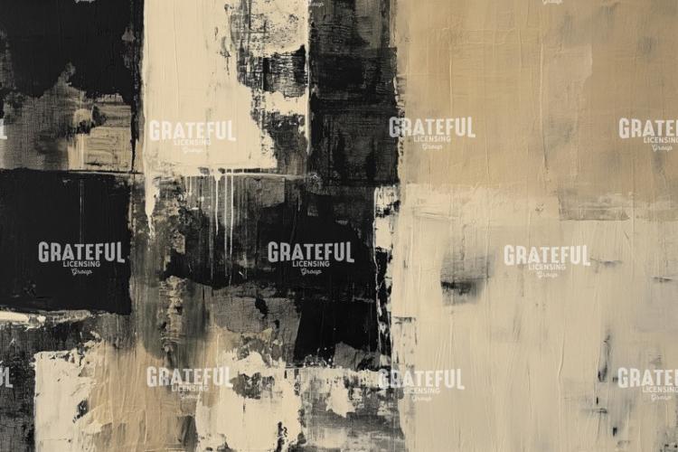 Abstract Beige Black