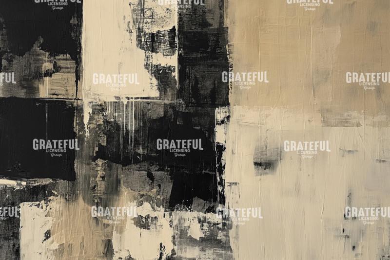 Abstract Beige Black