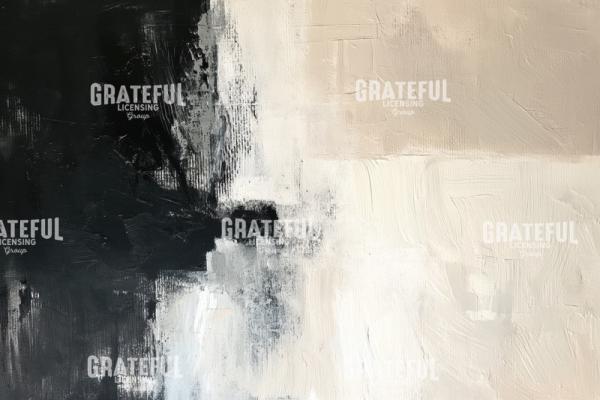 Beige Black Abstract