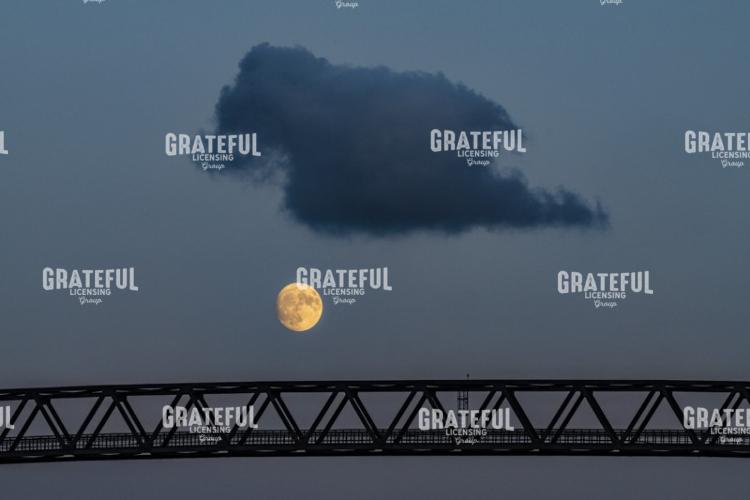 Moonrise Over The Bridge
