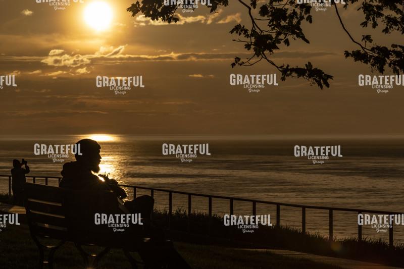 Sunset Guitar on the Lake