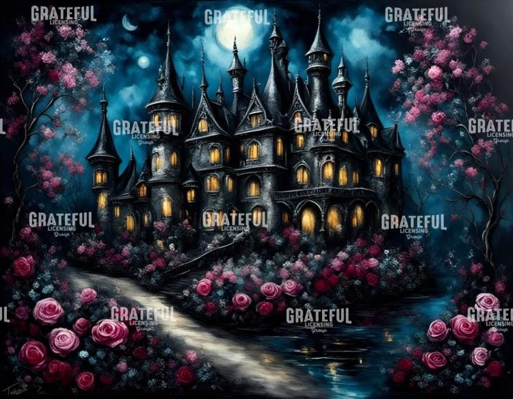 Full Moon Gothic Castle