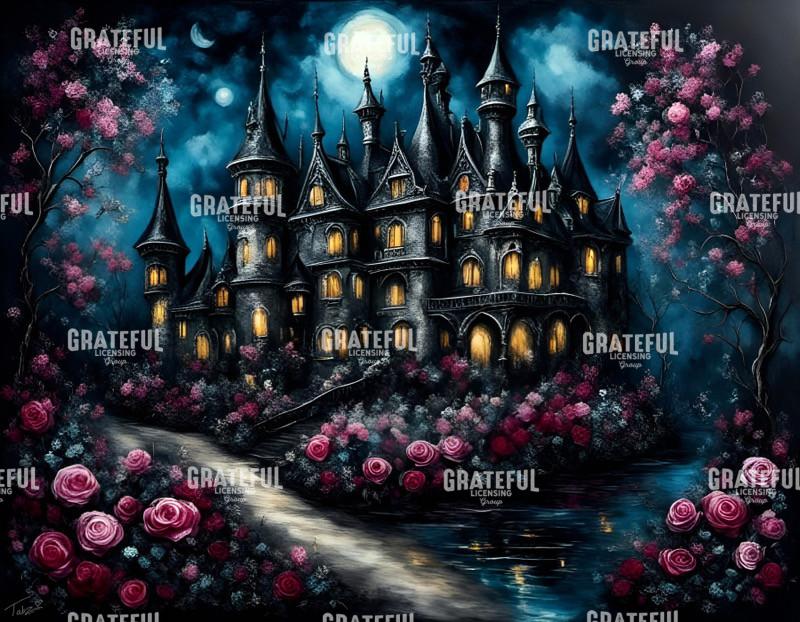 Full Moon Gothic Castle