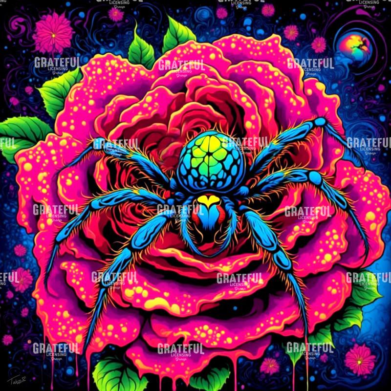 Blacklight Spider Roses