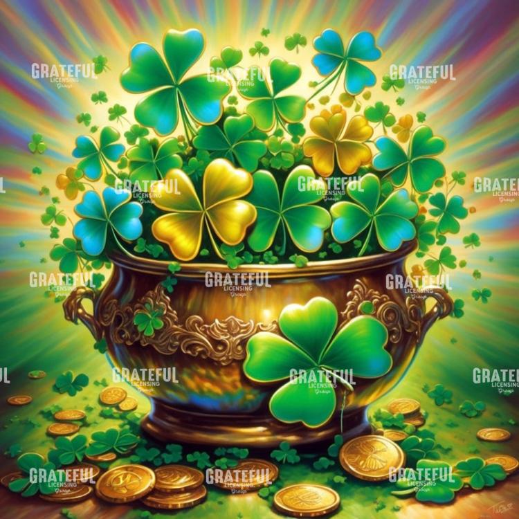 Pot Of Shamrocks