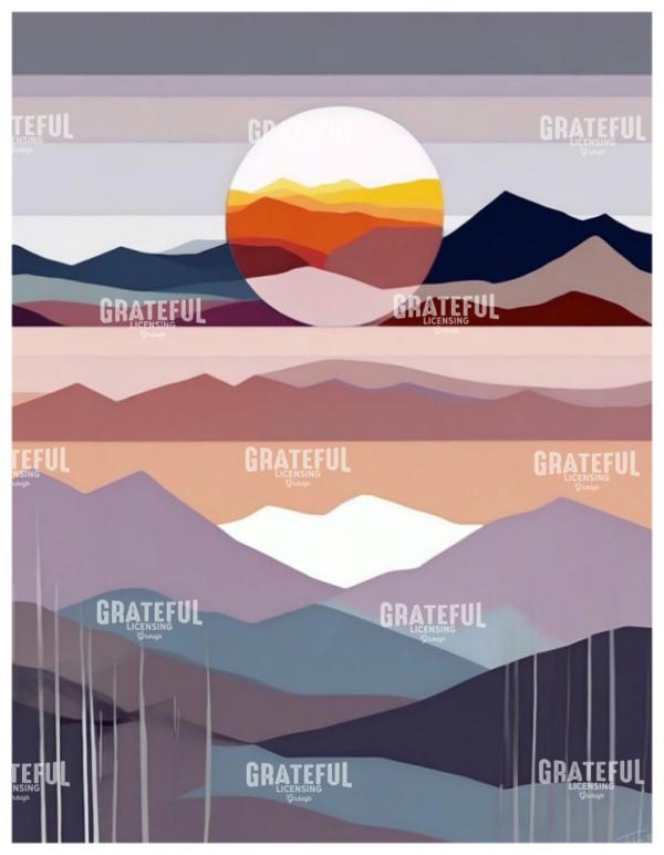 Sunset Mountain Reflection