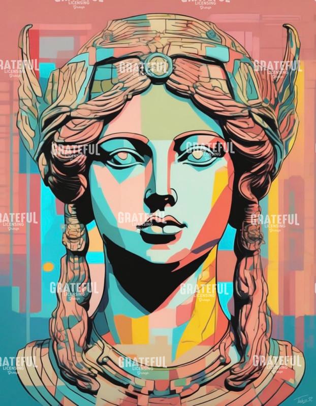 Victory Goddess Modern Art