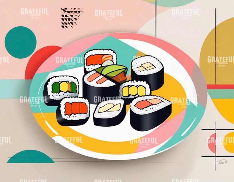 Mid Century Modern Sushi