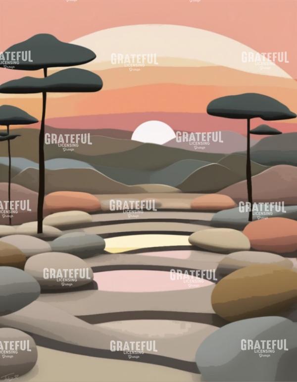 Zen Path Sunset