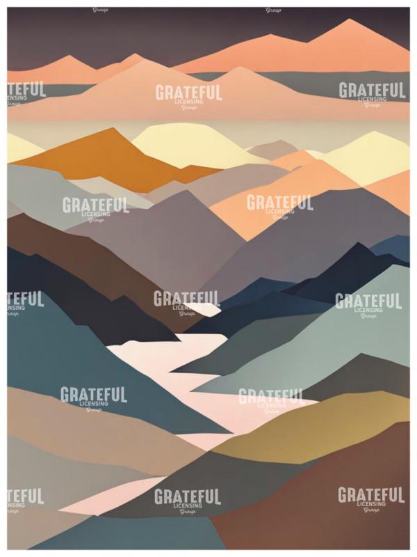 Tall Mountains Color Block