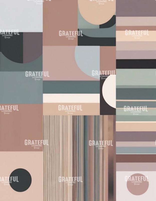 Modern Mauve Stripes Abstract