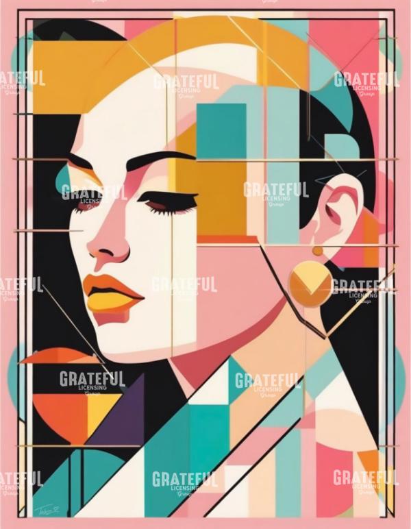 Retro Geometeric Portrait