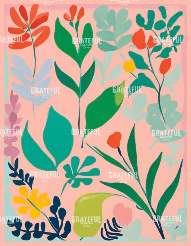 Abstract Colorful Flowers