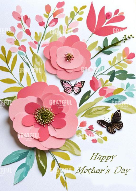 Pink Paper Flowers