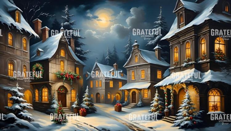 Wintery Christmas Village