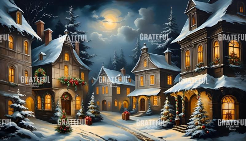 Wintery Christmas Village
