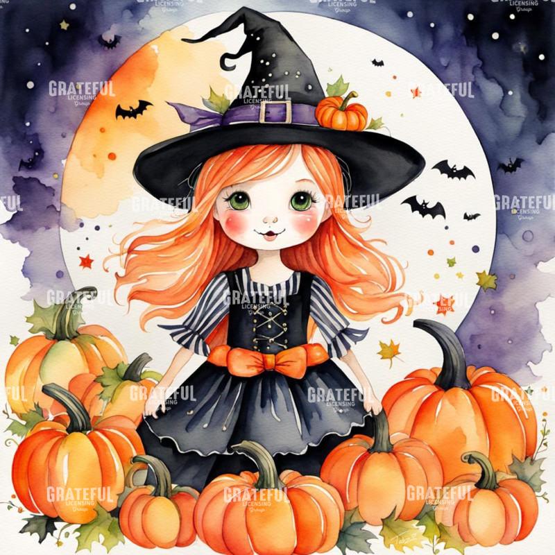 The Littlest Pumpkin Witch Watercolor.jpg