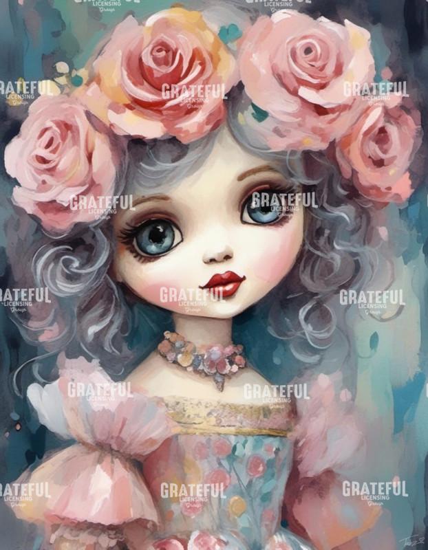 Pretty Princess with Rose Crown