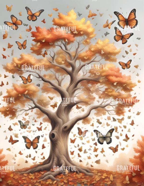 Autumn Butterfly Tree