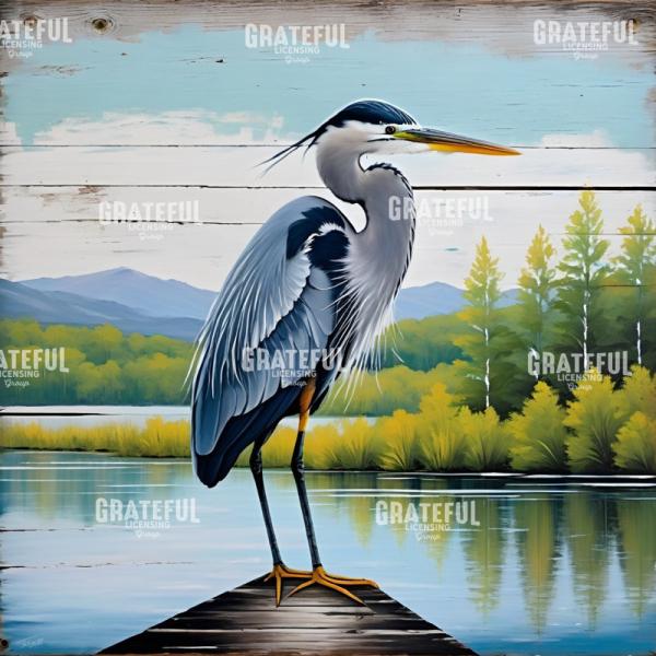 Blue Heron on Lake