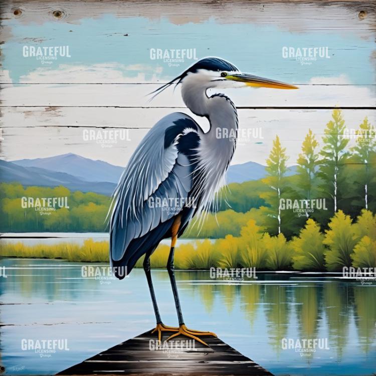 Blue Heron on Lake