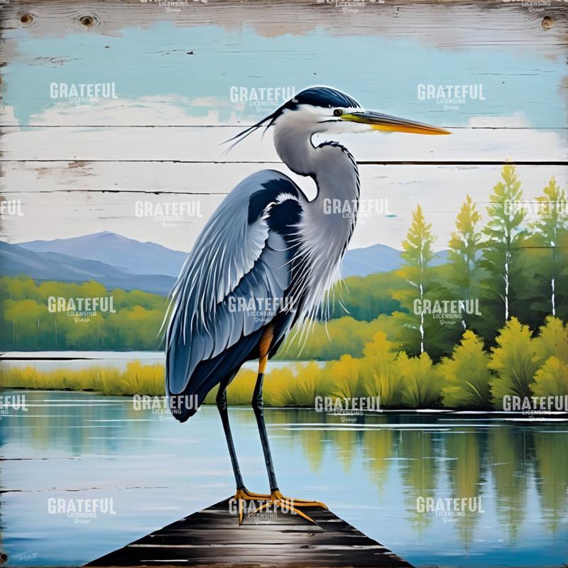 Blue Heron on Lake