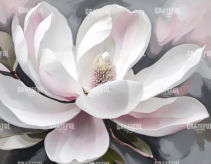 Magnolia Flower in Muted Pink