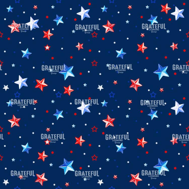 A Field of Stars on Blue