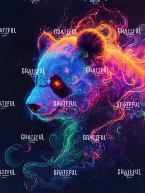 Neon Smoke Panda