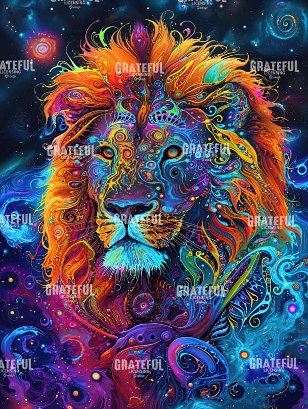 Cosmic Visionary Lion