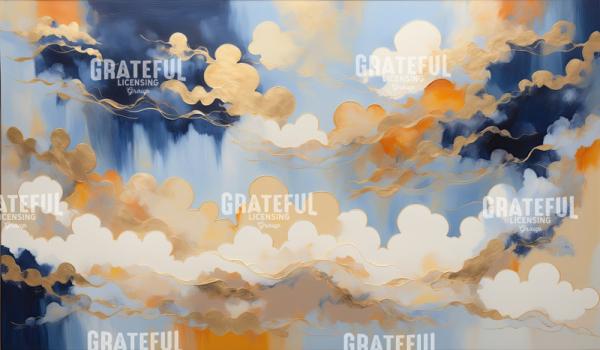 Gold Foil Clouds