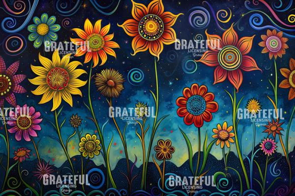 Vibrant Flower Field