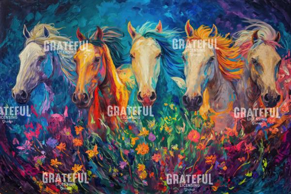 Wild Horses Close Up