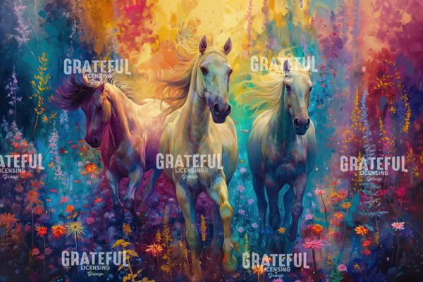 Wild Horses Color Splash