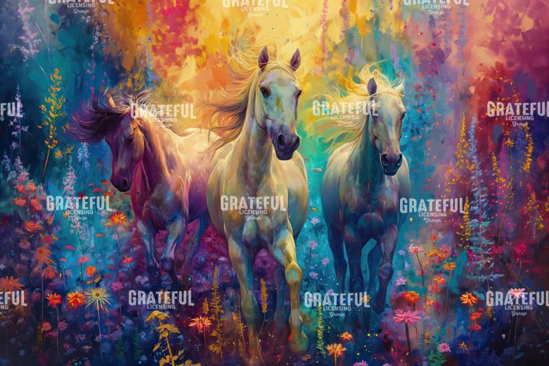 Wild Horses Color Splash