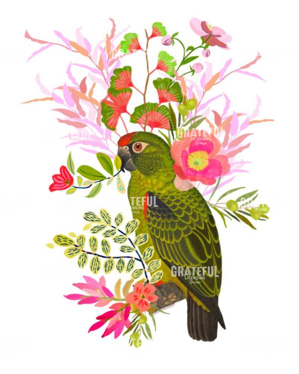 Parrot in Blooms