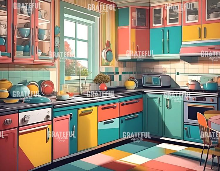 Retro Sunny Kitchen