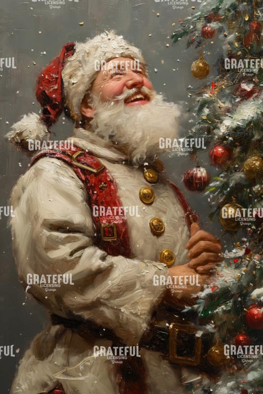 Santa Claus with a Christmas Tree HD.jpg