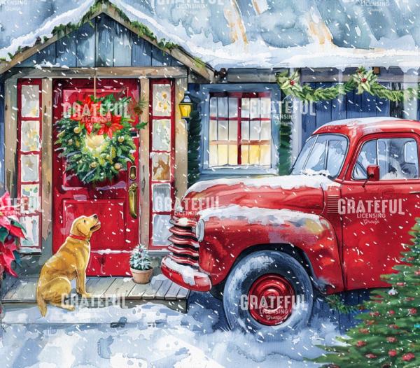Santa Red Truck